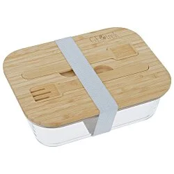 Chow Bella Glass Bento Box with Cutlery