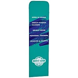EuroFit Modular Recycled Fabric Straight Wall - 7-1/2' x 2' - Replacement Graphics