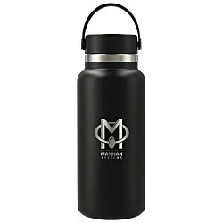 Hydro Flask Wide Mouth with Flex Cap - 32 oz. - Laser Engraved