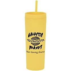 Dash Soft-Touch Acrylic Tumbler with Straw - 17 oz.