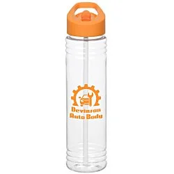 Clear Impact Adventure Bottle with Flip Straw Lid - 32 oz.