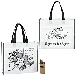 Super Kid Colouring Tote Set - Superhero