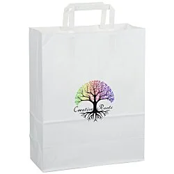 Flat Handle Full Colour Paper Bag - 13" x 10"