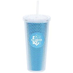 Bux Tumbler with Straw - 24 oz. - Metallic