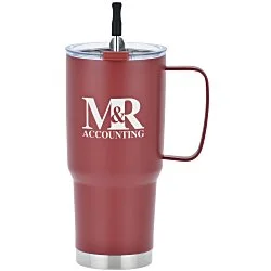 Forest Vacuum Mug with Straw - 30 oz.