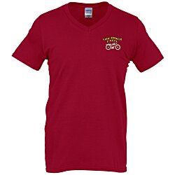 Gildan Softstyle V-Neck T-Shirt - Men's - Embroidered