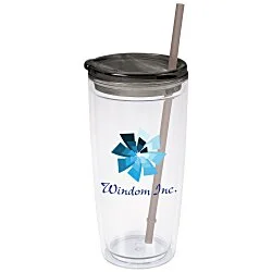 Flurry Tumbler with Straw - 20 oz. - Full Colour