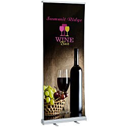 Economy Retractable Double-Sided Banner Display - 31-1/2"