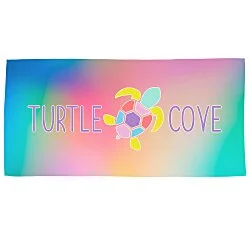 Full Colour Microfibre Terry Beach Towel