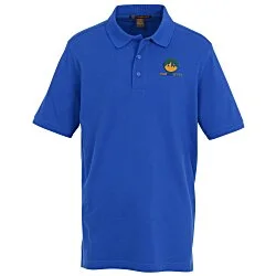 Harriton Valiant Cotton Snag Protect Polo - Men's