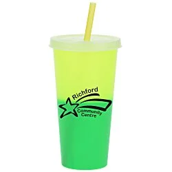 Rave Mood Tumbler with Lid and Straw - 26 oz.