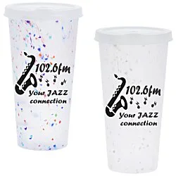 Rave Rainbow Confetti Mood Tumbler with Lid - 26 oz.