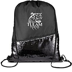 Sequin Drawstring Backpack- Closeout