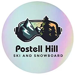 Holographic Sticker - Circle - 3-1/2"