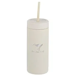 Sol Tonal Tumbler with Straw - 20 oz. - Laser Engraved