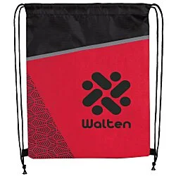 Footprints Drawstring Backpack - Closeout