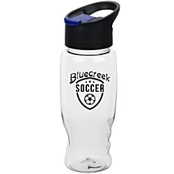 Clear Impact Comfort Grip Bottle with Pop Sip Lid - 27 oz.