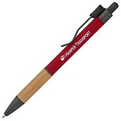 Manoa Ballpoint Pen with Bamboo Grip- Laser Engraved - Closeout