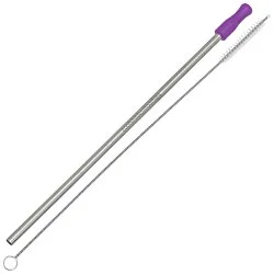 Stainless Steel Straw - Laser Engraved - Closeout Colour