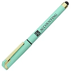 Cali Soft Touch Stylus Gel Pen - Opaque - Matte Gold