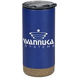 Wellington Vacuum Tumbler with Cork Bottom - 16 oz. - Closeout Colour