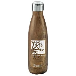 S'well Original Vacuum Bottle - 17 oz.- Wood