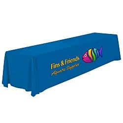 Serged Open-Back Polyester Table Throw - 12 feet