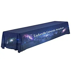 Serged Open-Back Polyester Table Throw - 16 feet - Full Colour