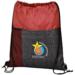 Etched Pocket Drawstring Sportpack - Full Colour
