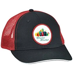 Roadster Sandwich Bill Trucker Cap - Full Colour Patch