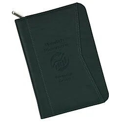 Enterprise Junior Zippered Padfolio - Debossed
