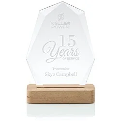 Babylon Starfire Glass Award - 7 1/2 inches