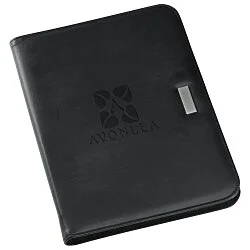 Metropolis Zippered Padfolio - Debossed
