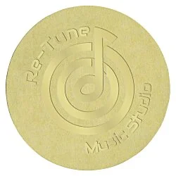 Embellished Seal by the Roll - Circle - Smooth Edge - 1 1/2 Inches