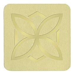 Embellished Seal by the Roll - Square - 1 1/2 Inches x 1 1/2 Inches