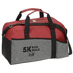 Heathered Two-Tone Duffel - Closeout