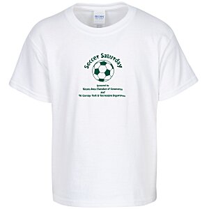 Gildan Ultra Cotton T-shirt - Youth - Screen - White Main Image