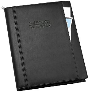 Pro-Tech Padfolio with Calculator and Notepad - Debossed Main Image