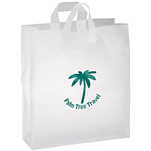 Soft-Loop Frosted Shopper - 17" x 13" - Foil - Clear Main Image