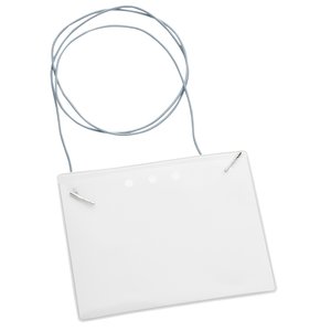 Eco-Friendly Badge Holder with Elastic Neck Cord Main Image