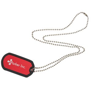 Dog Tag with Rubber Edging Main Image