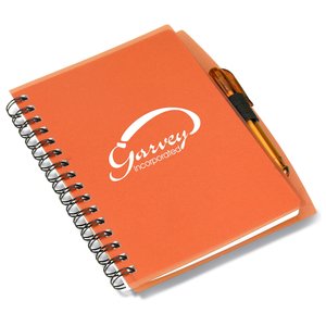 Mini Translucent Notebook with Pen Main Image