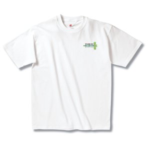 Hanes Tagless T-shirt - Embroidered - White Main Image