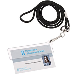 Easy-Slide ID Holder with Lanyard Main Image