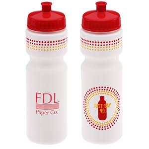 Sport Bottle with Push Pull Lid - 28 oz. - Just Say No Main Image