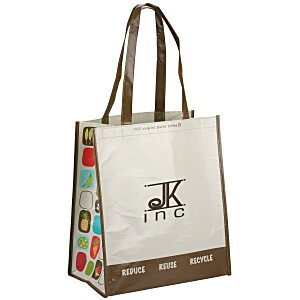 Expressions Laminated Grocery Tote - Brown Main Image