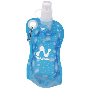 Folding Water Bottle - Water Drop - 13.5 oz. Main Image