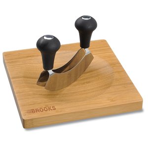 Mincing Knife and Bamboo Board Set Main Image