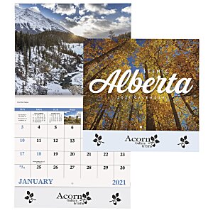 Scenic Alberta Calendar - Stapled Main Image