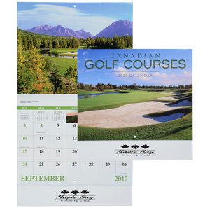Canadian Golf Courses Calendar - Stapled Main Image